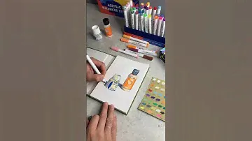 Рисую бутылочки с краской акриловыми маркерами